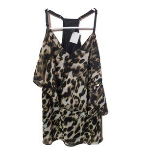 Size S, Guess Animal Halter Top
